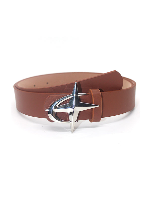 Multicolored Y2k street star moon belt with buckle