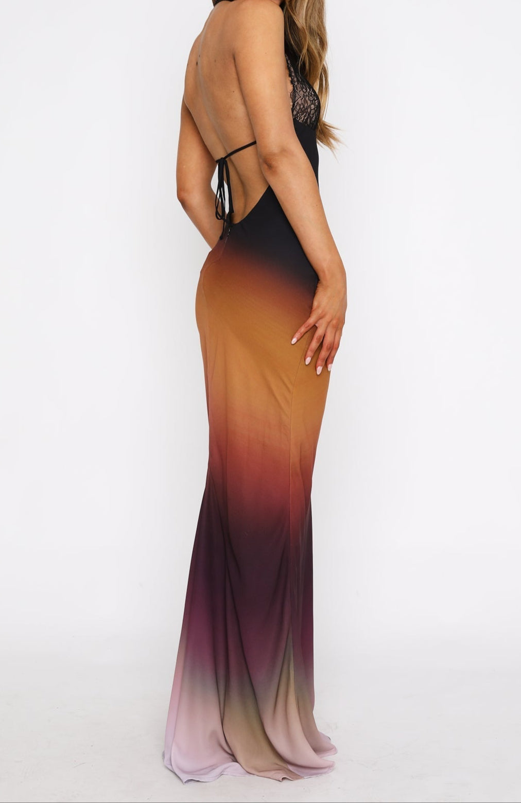 Laura Maxi Dress Copper Ombre