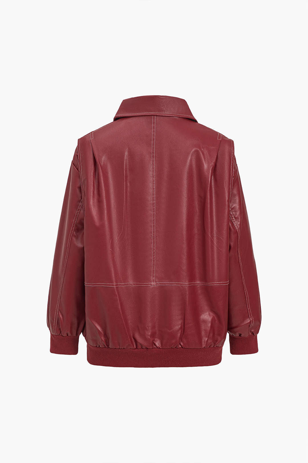 90s Solid Color Collier Zipper Jacket