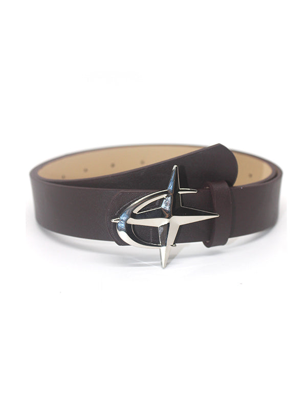 Multicolored Y2k street star moon belt with buckle
