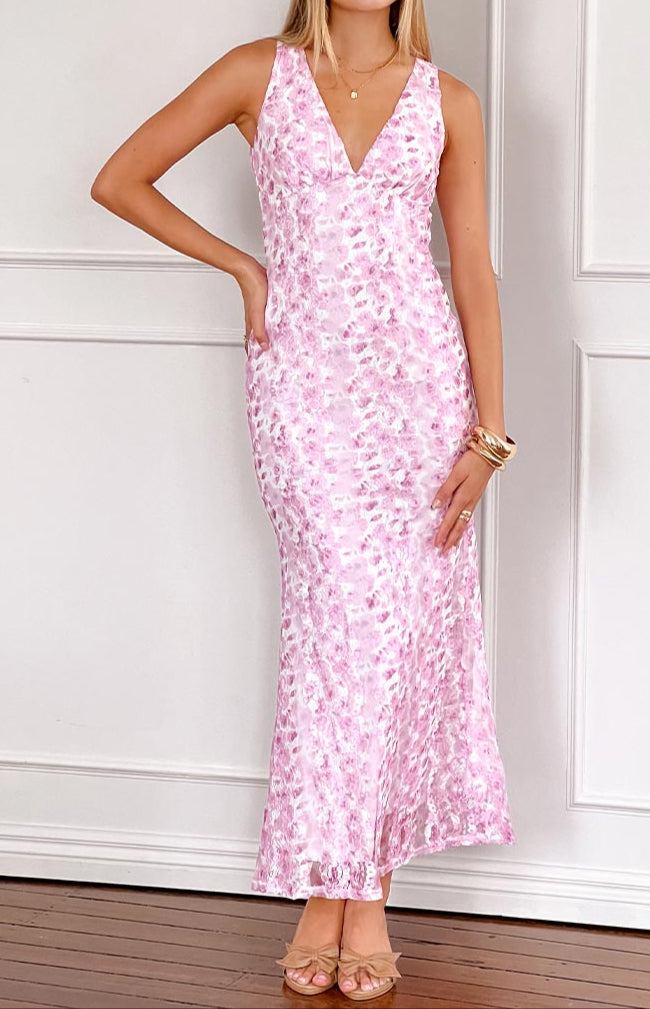 Bianca Rosa lace maxi dress
