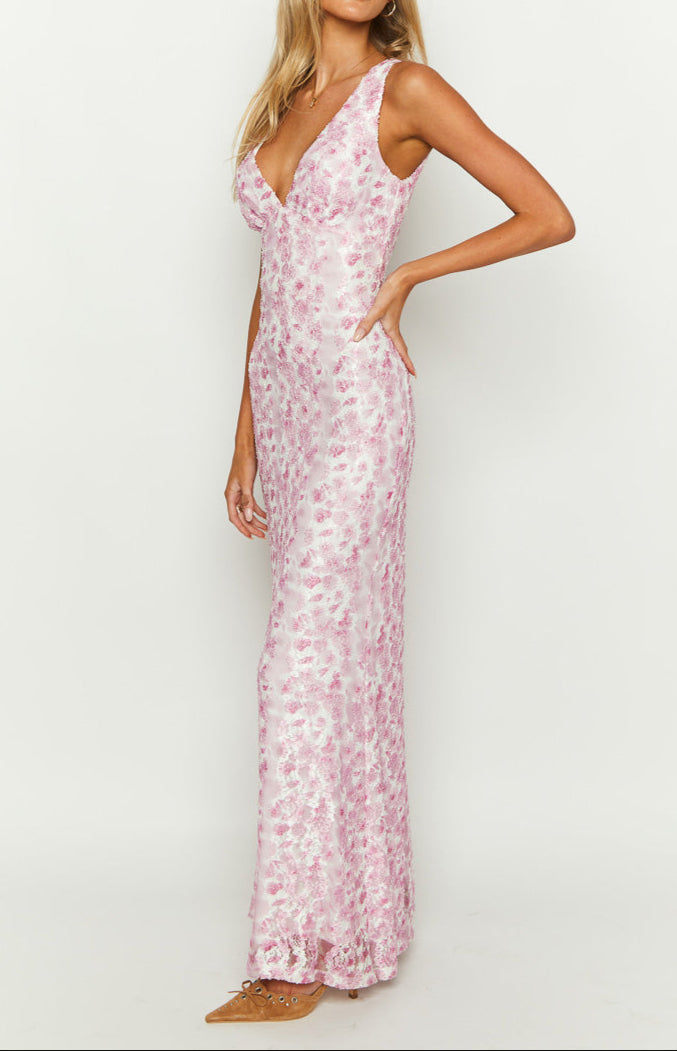 Bianca Rosa lace maxi dress