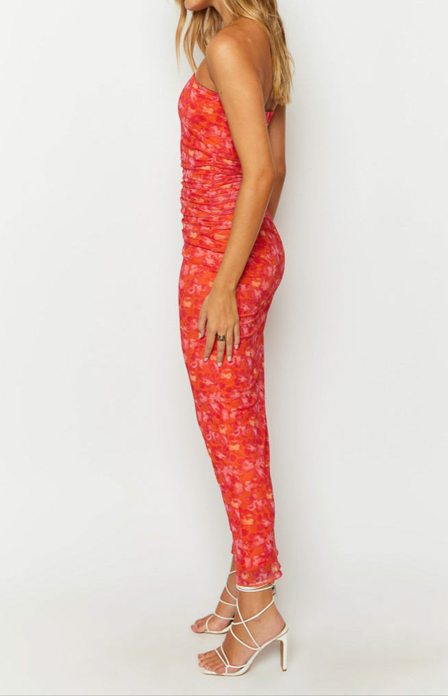 Petronilla orange floral maxi dress