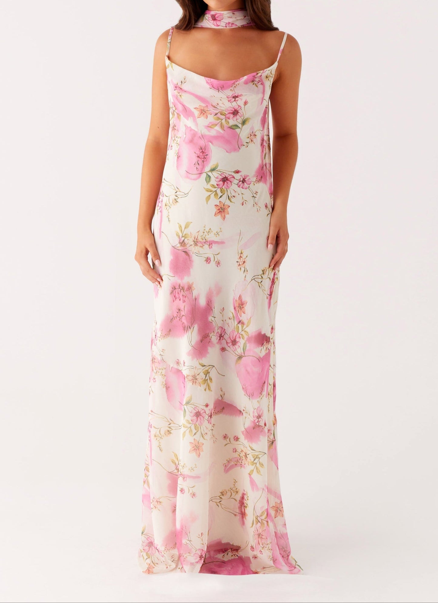 Orsola Maxi Dress – Ivory Floral Print
