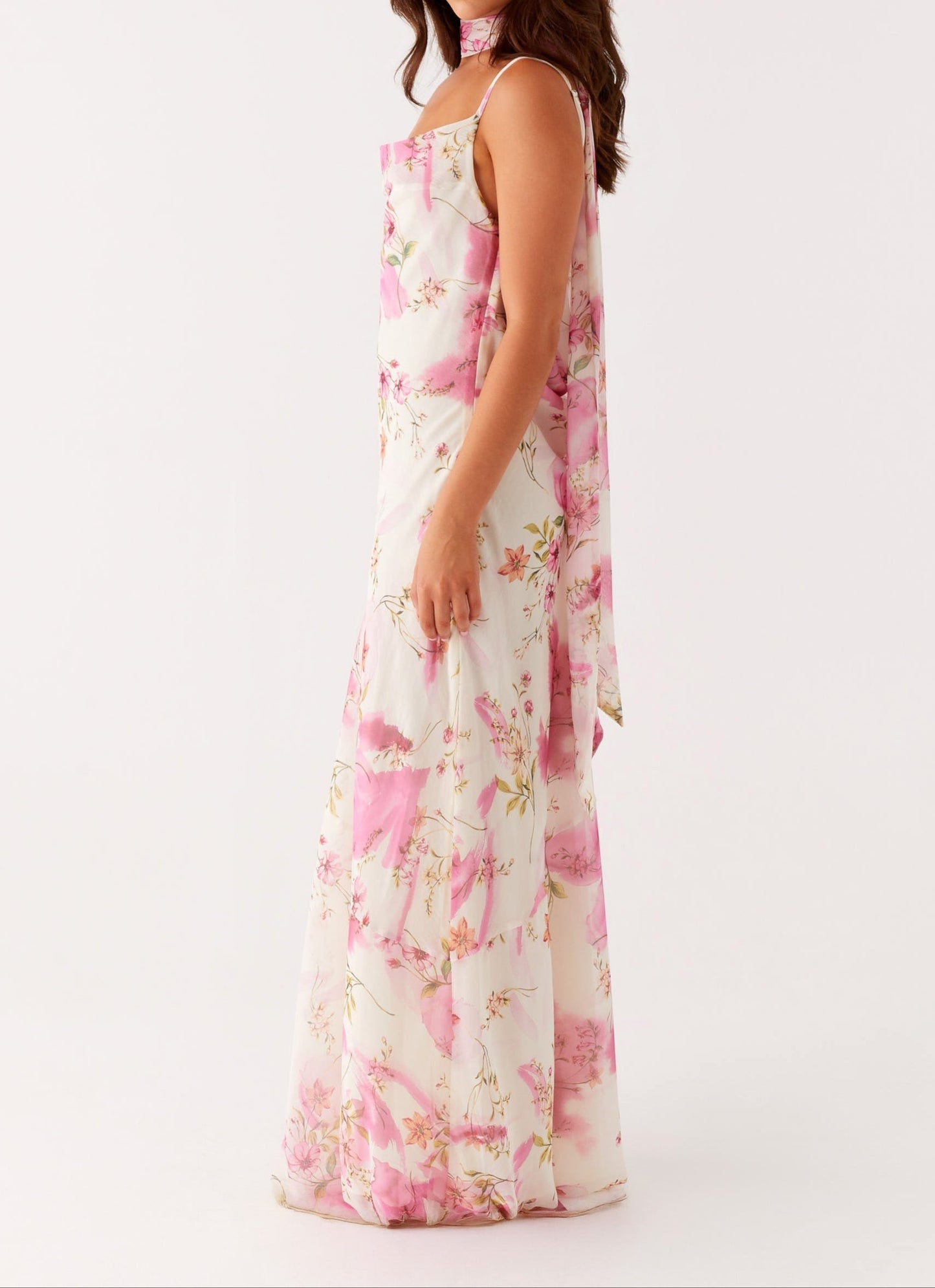 Orsola Maxi Dress – Ivory Floral Print