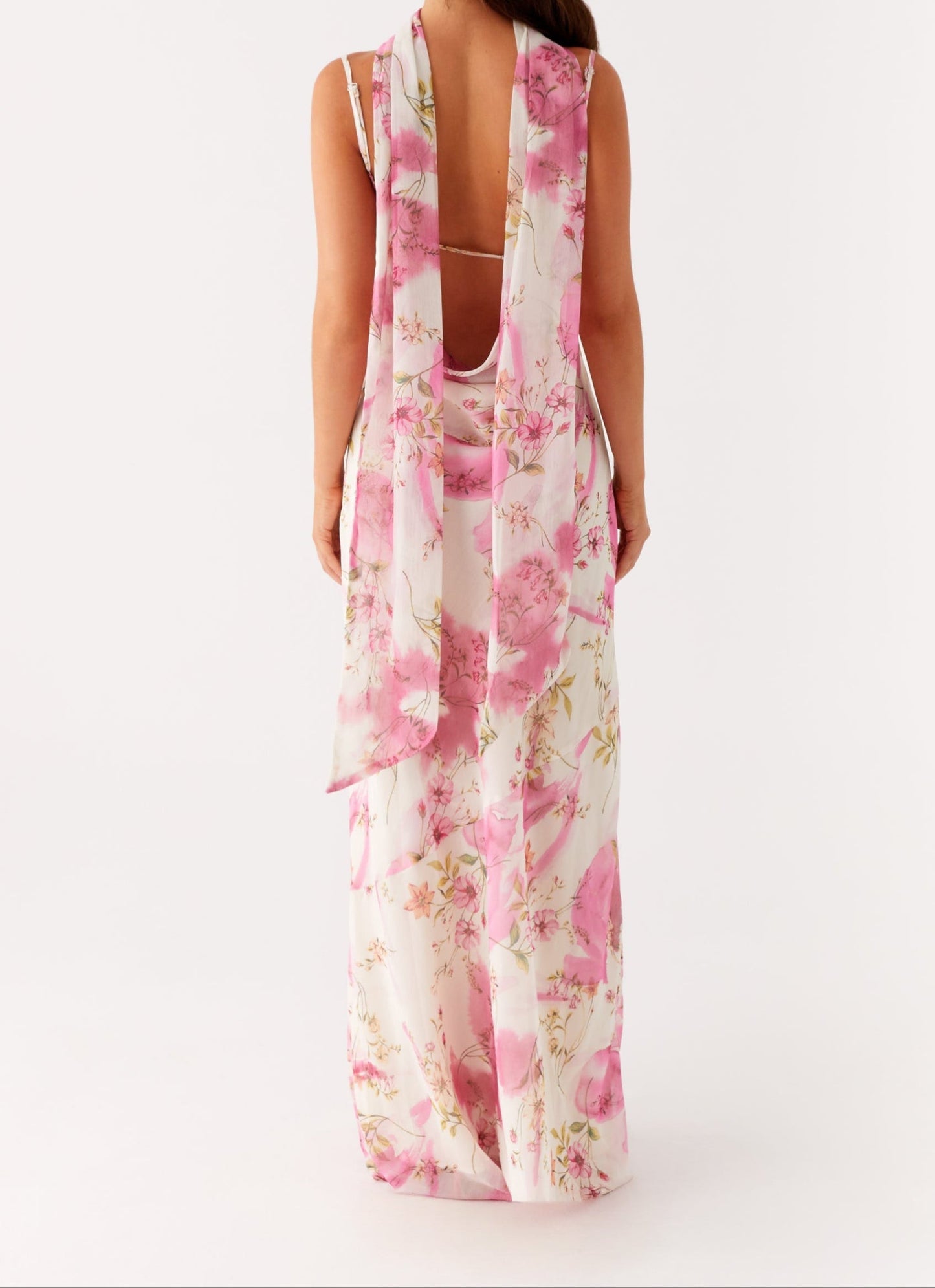 Orsola Maxi Dress – Ivory Floral Print