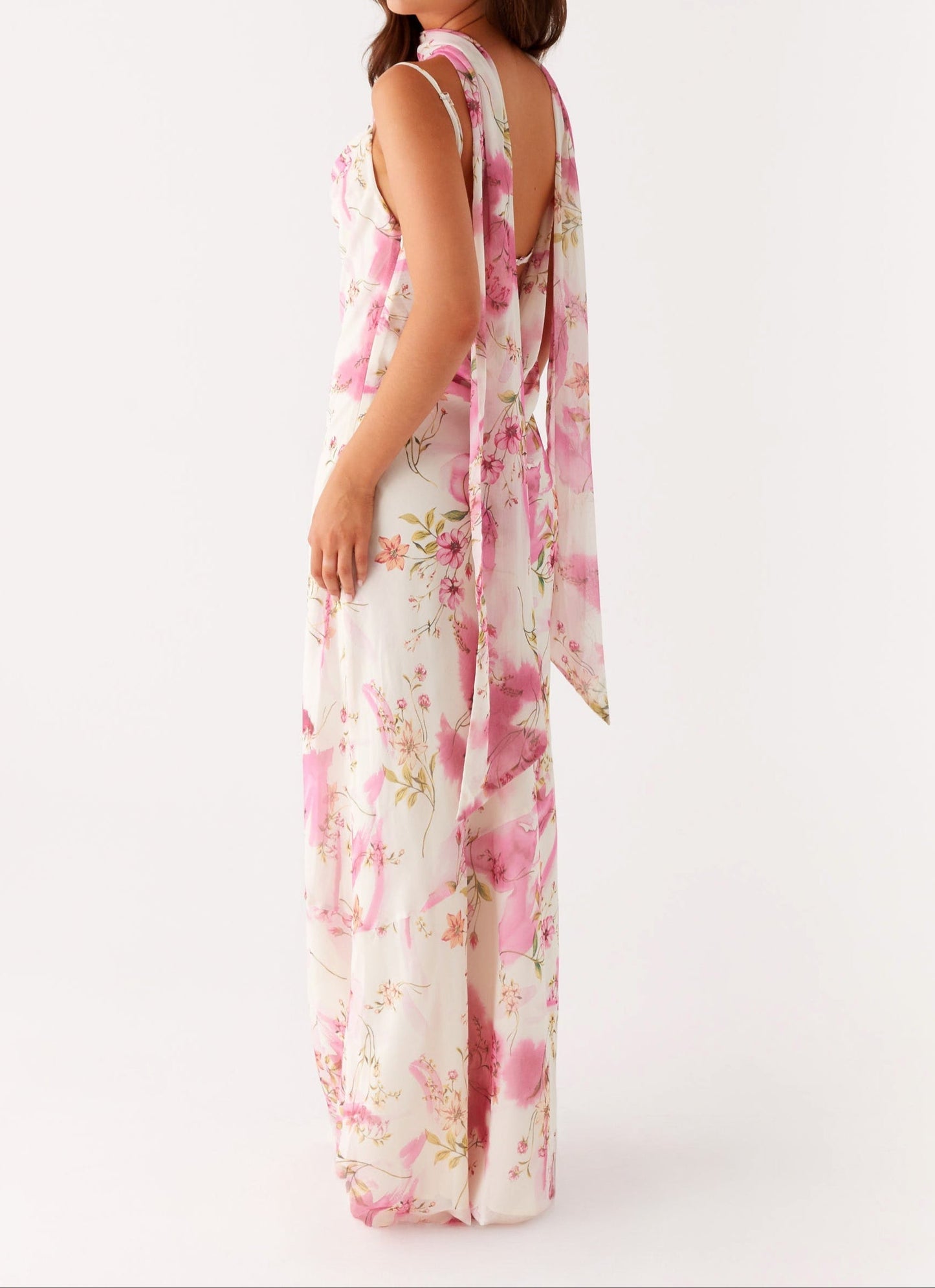 Orsola Maxi Dress – Ivory Floral Print