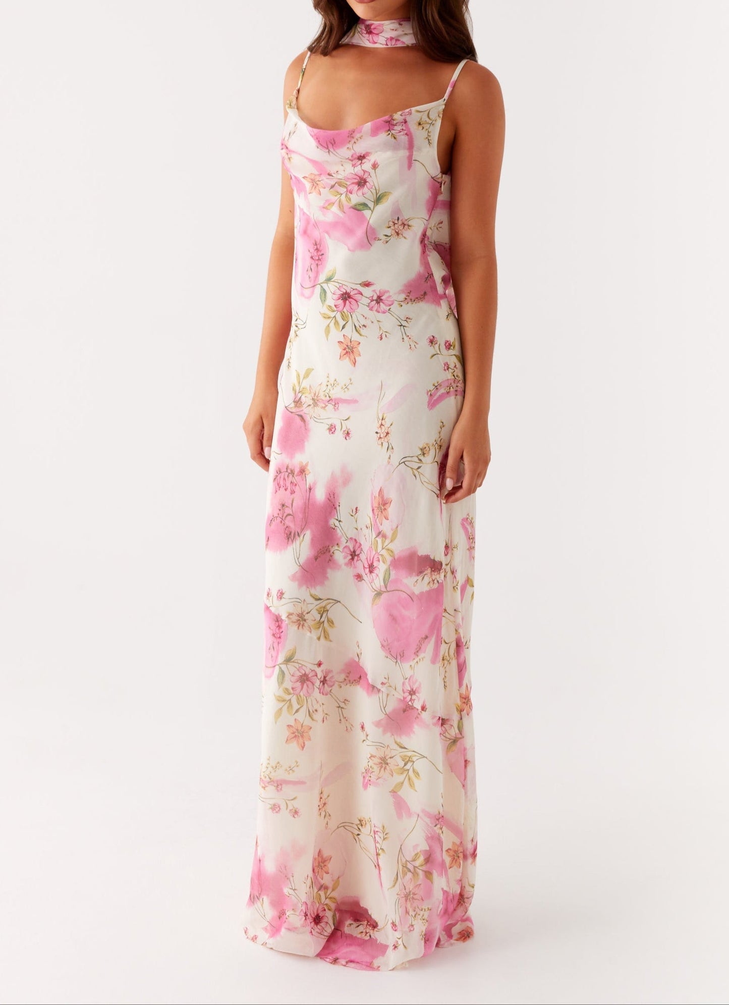 Orsola Maxi Dress – Ivory Floral Print