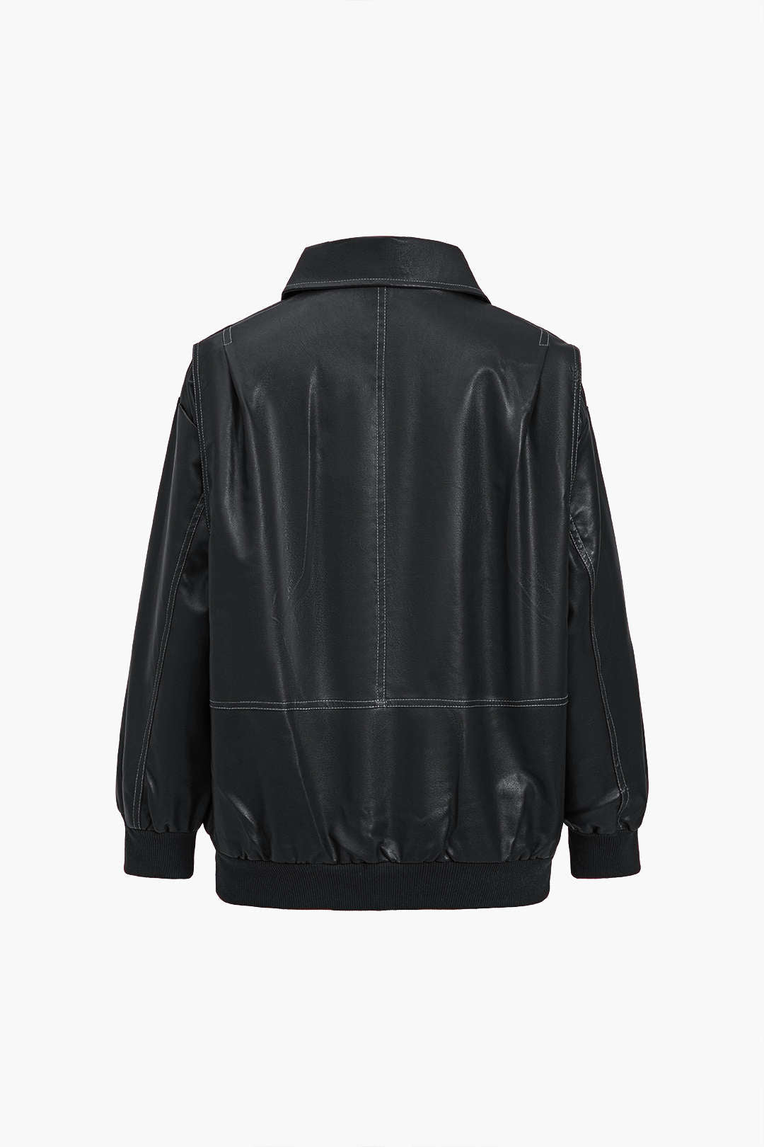 90s Solid Color Collier Zipper Jacket