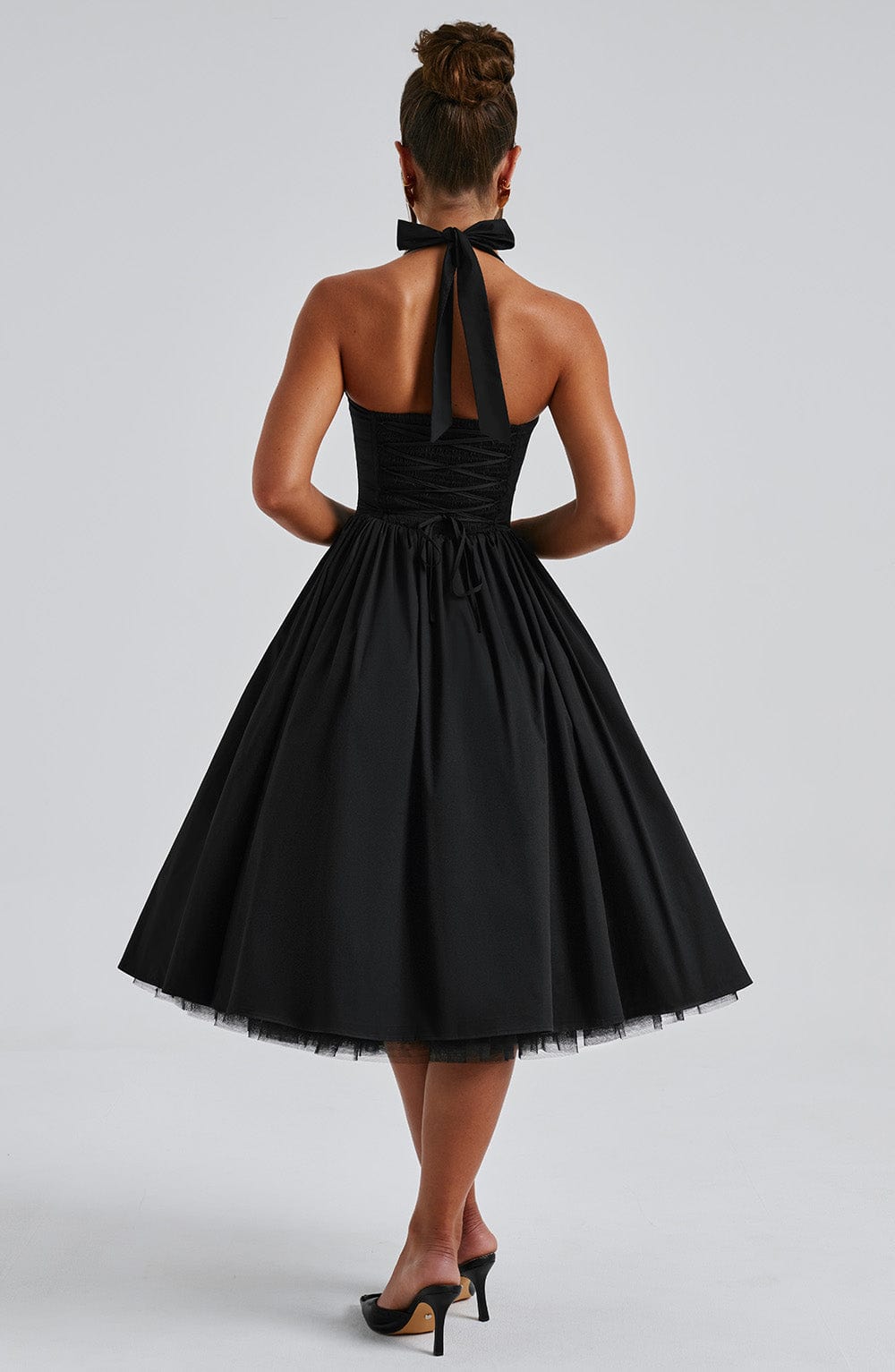 Nicole Midi Dress - Black