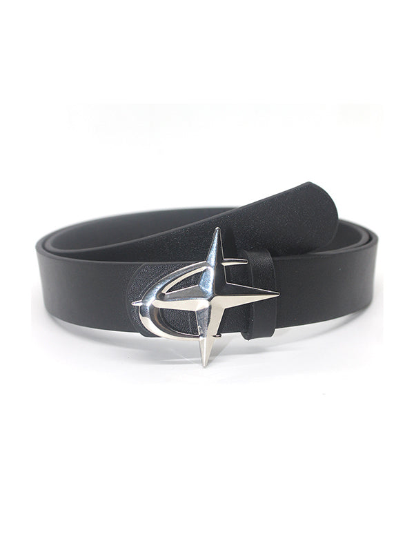 Multicolored Y2k street star moon belt with buckle