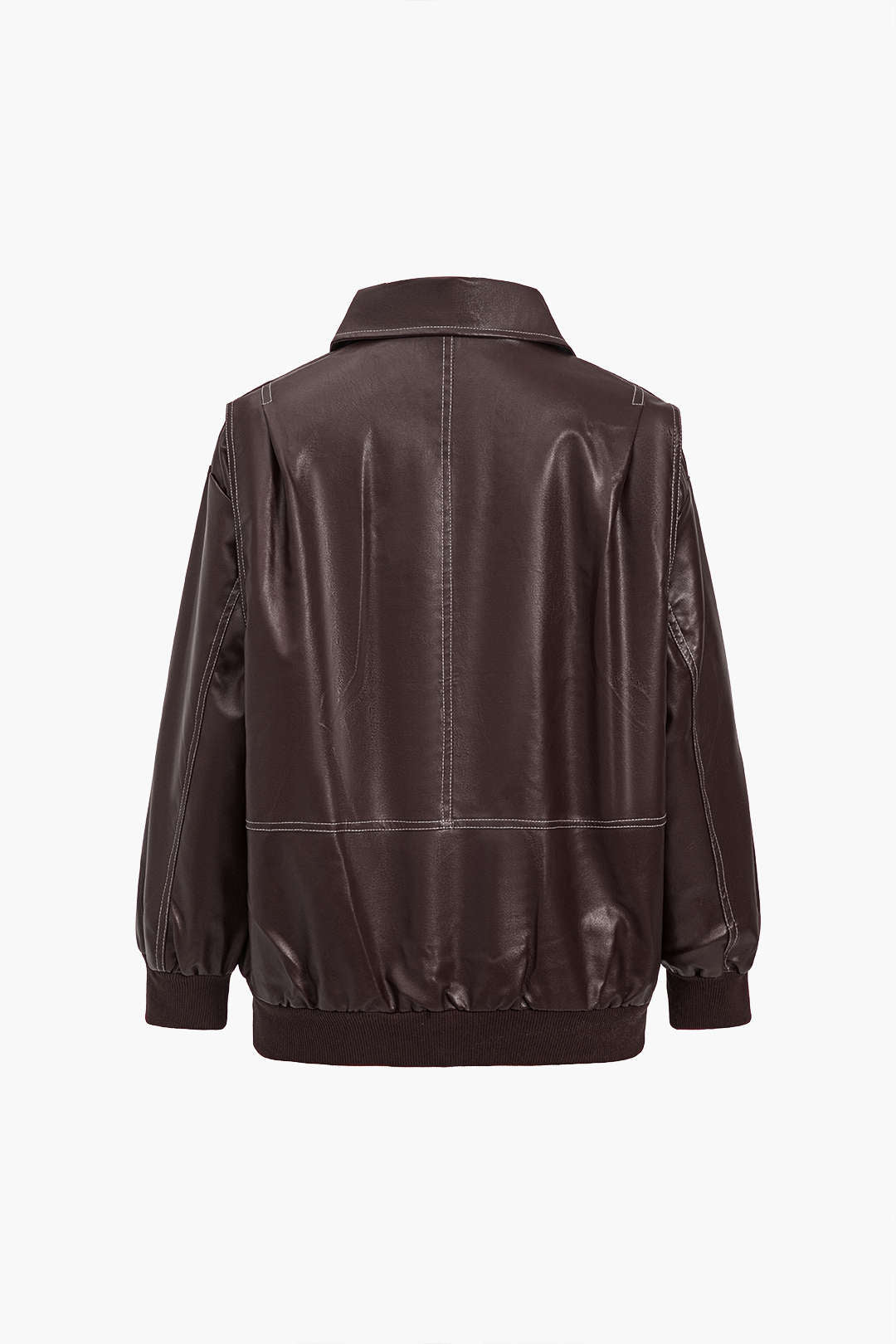 90s Solid Color Collier Zipper Jacket