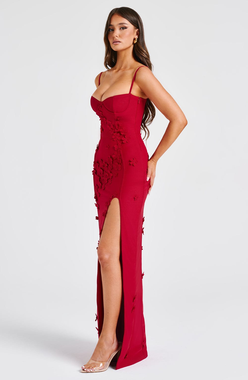 Africa Maxi Dress - Red Lined