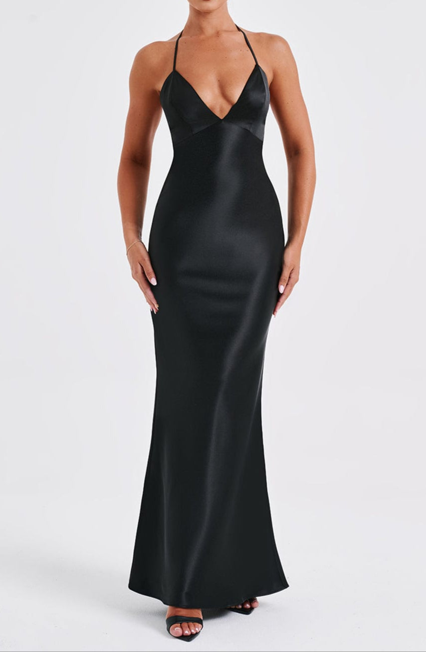 Magenta Maxi Dress – Black