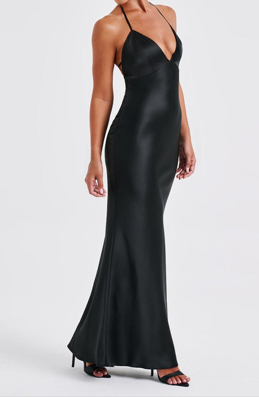 Magenta Maxi Dress – Black
