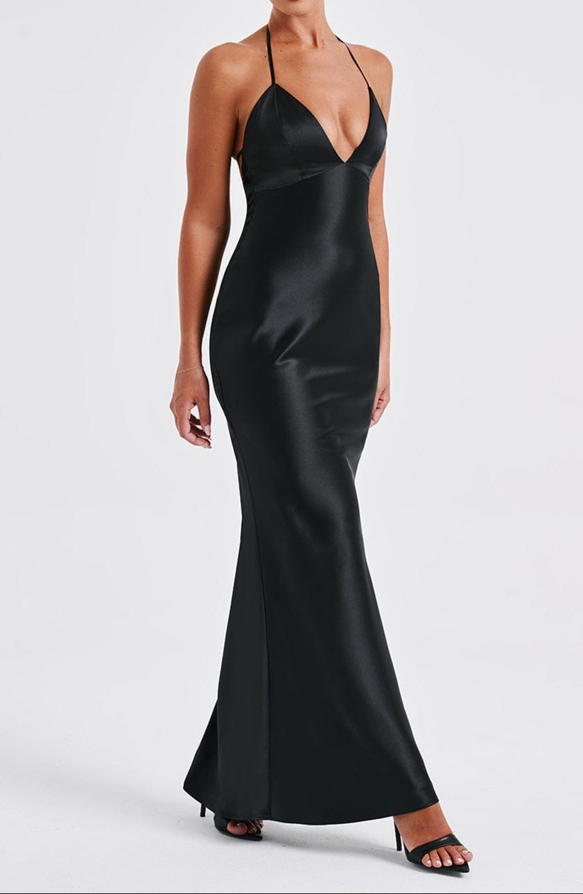 Magenta Maxi Dress – Black