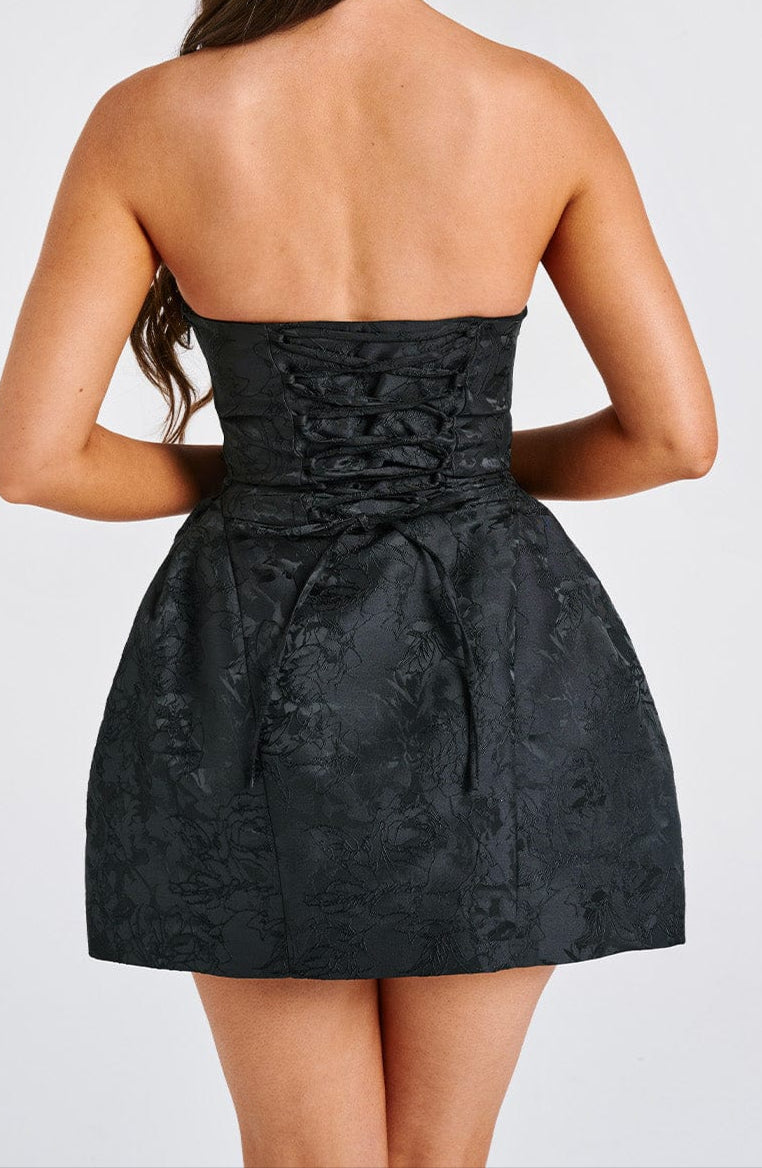 Ludovica Mini Dress – Black