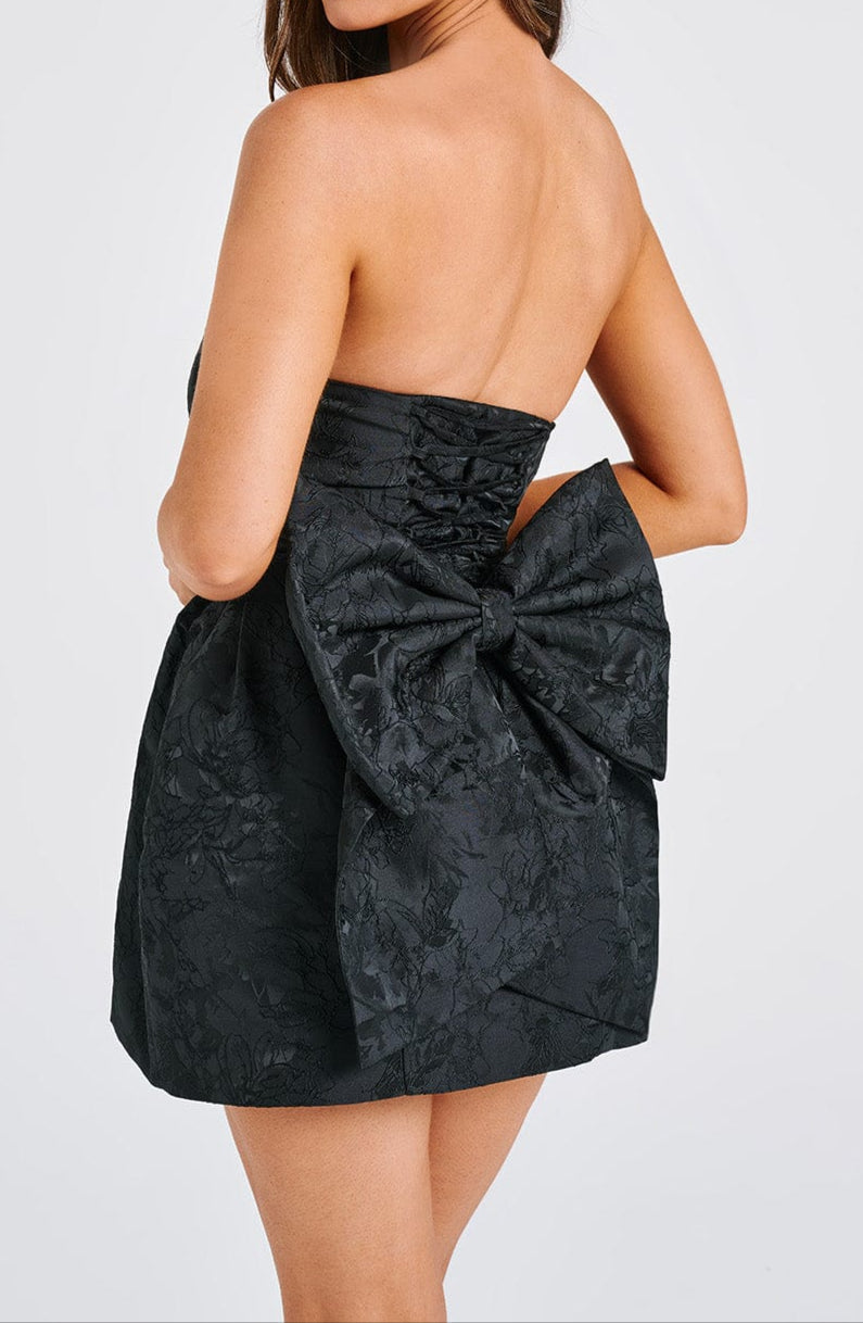 Ludovica Mini Dress – Black