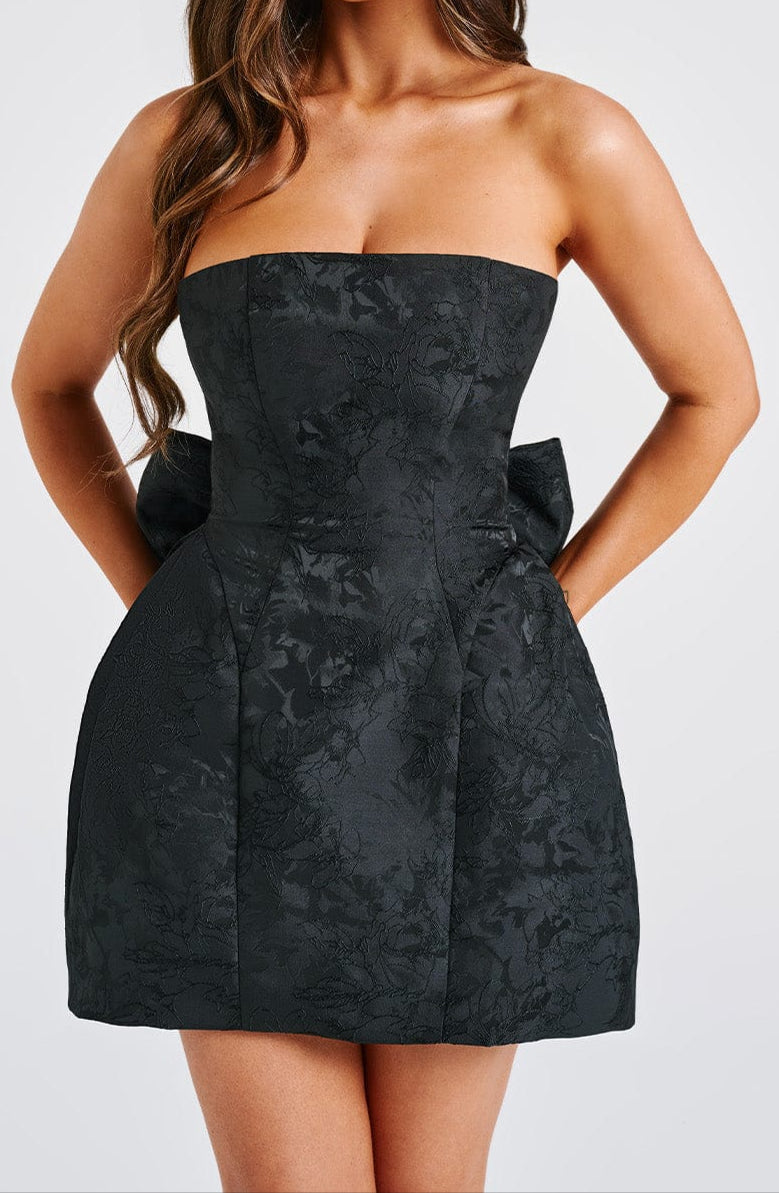 Ludovica Mini Dress – Black
