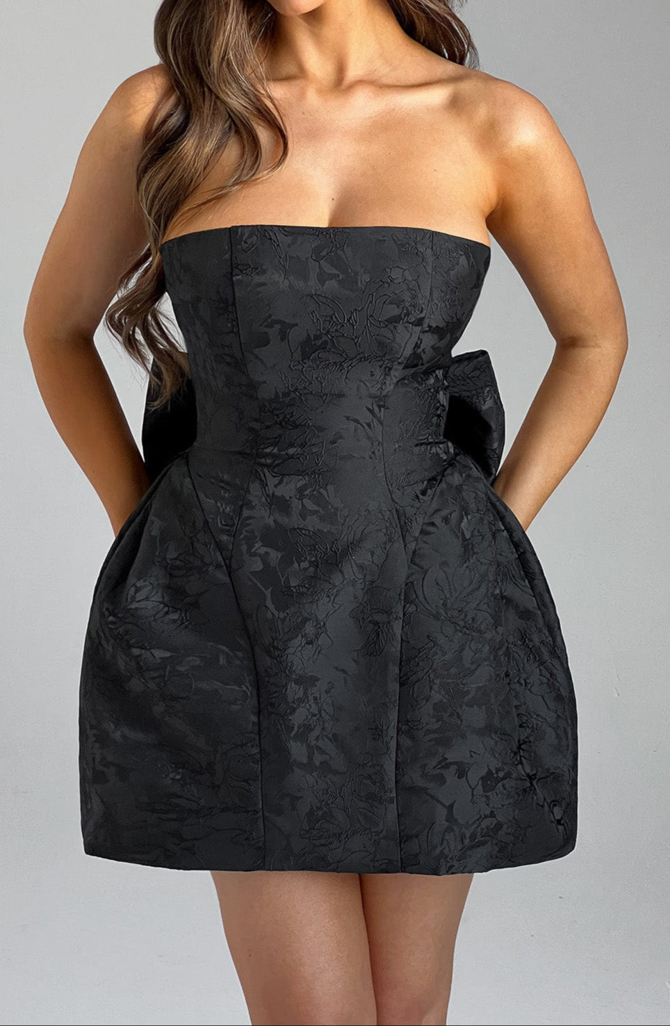 Ludovica Mini Dress – Black