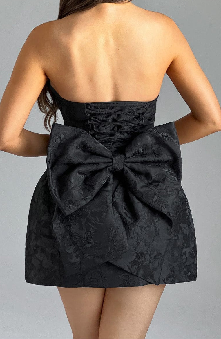 Ludovica Mini Dress – Black