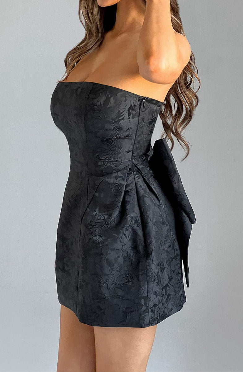 Ludovica Mini Dress – Black