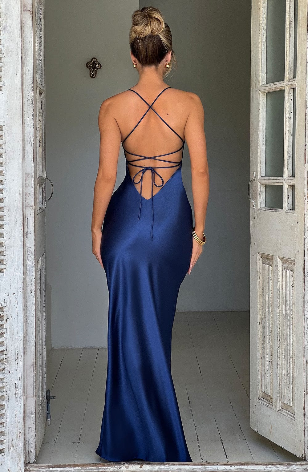 Manuela Maxi Dress - Navy Blue