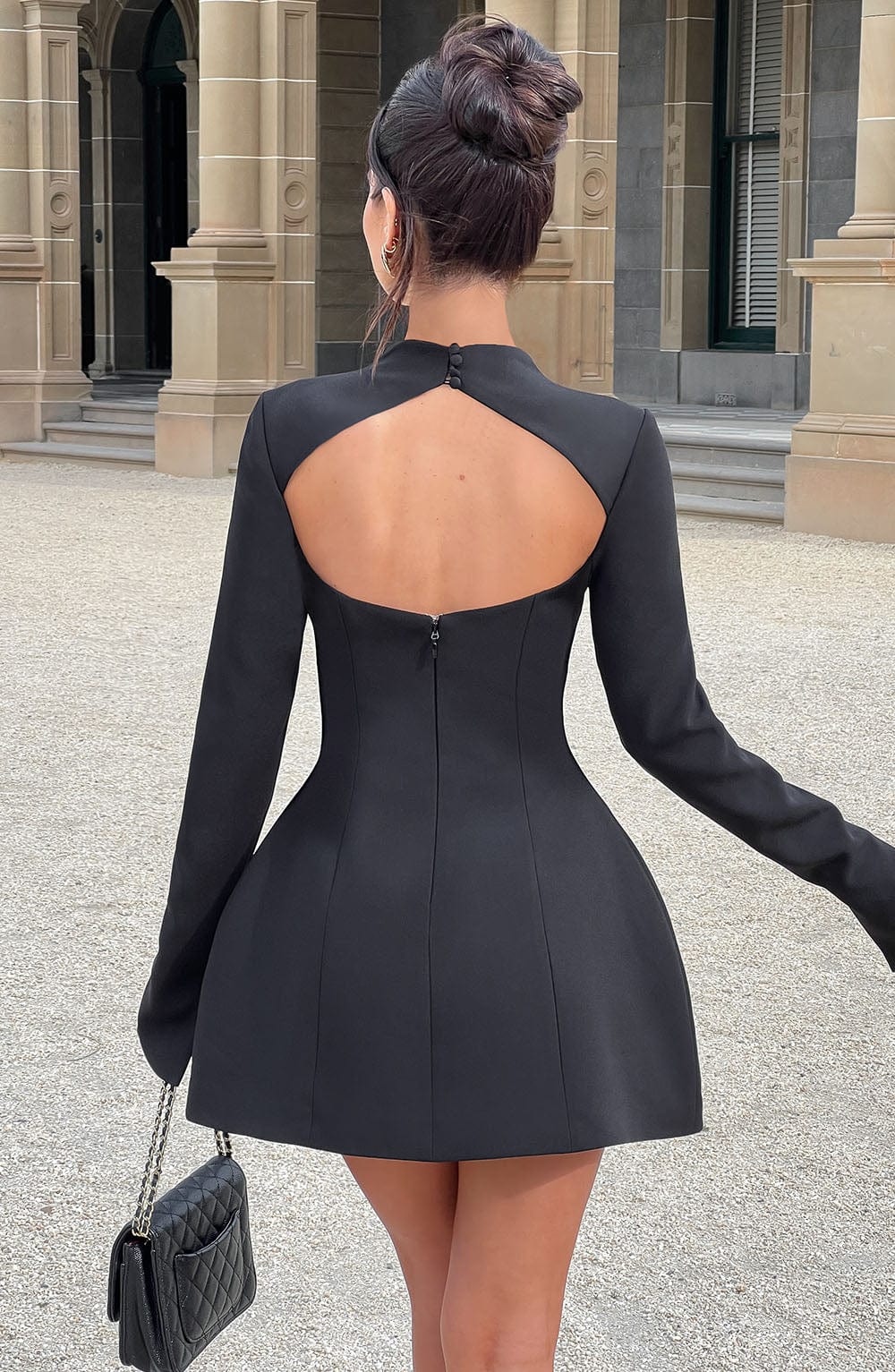 Luna Mini Dress - Black