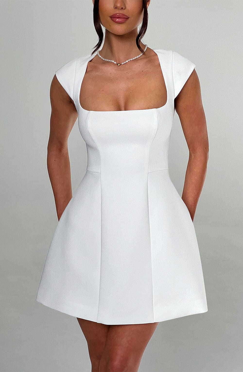 Gala mini dress - ivory
