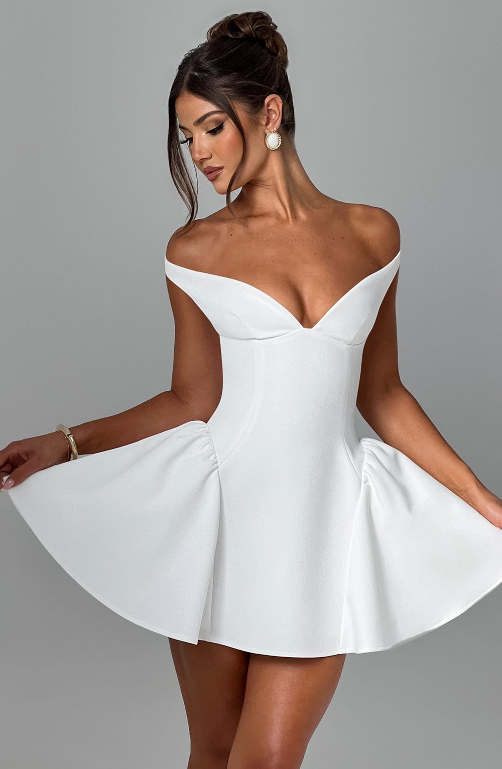 Claudia mini dress - ivory