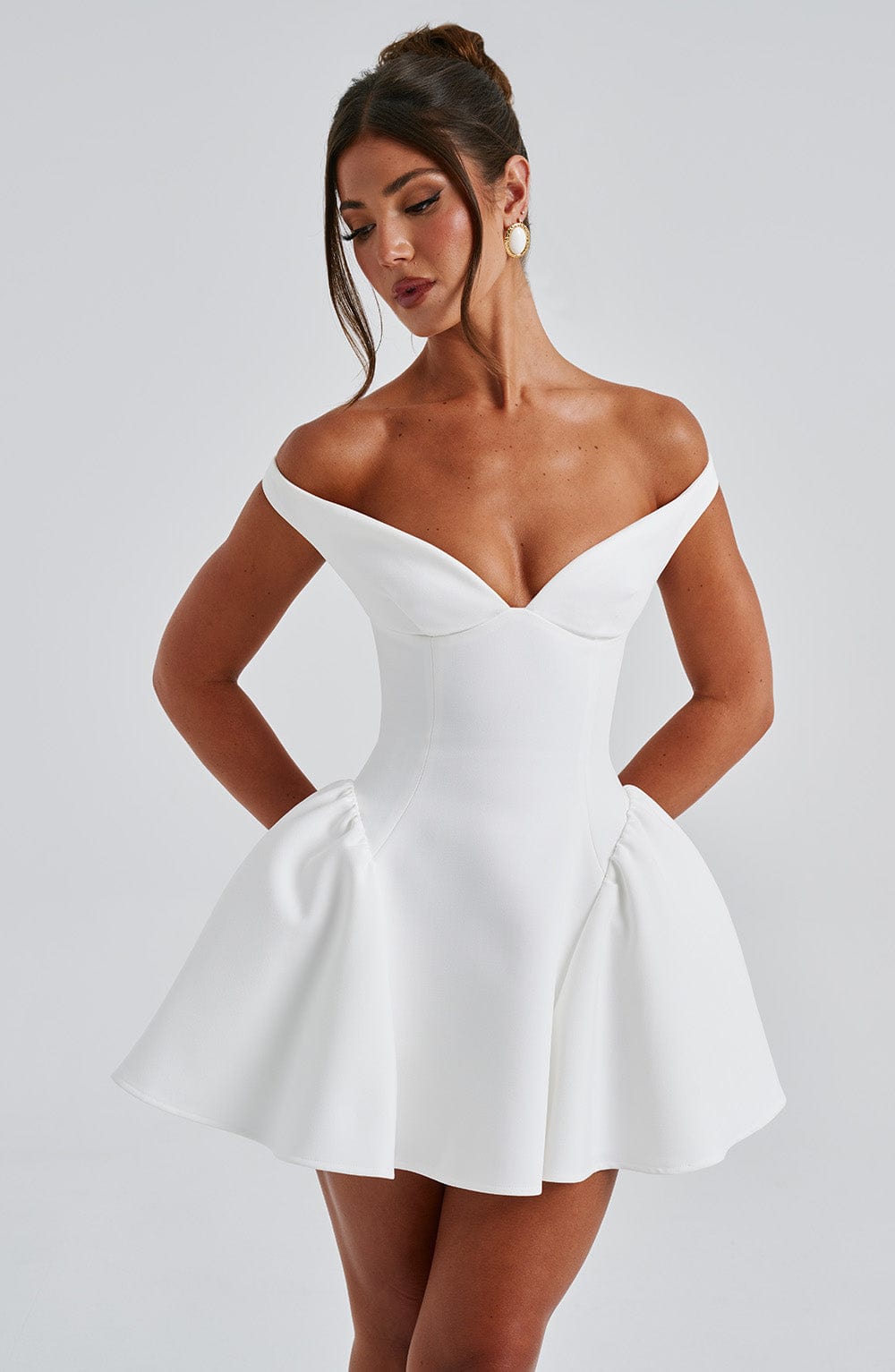 Claudia mini dress - ivory
