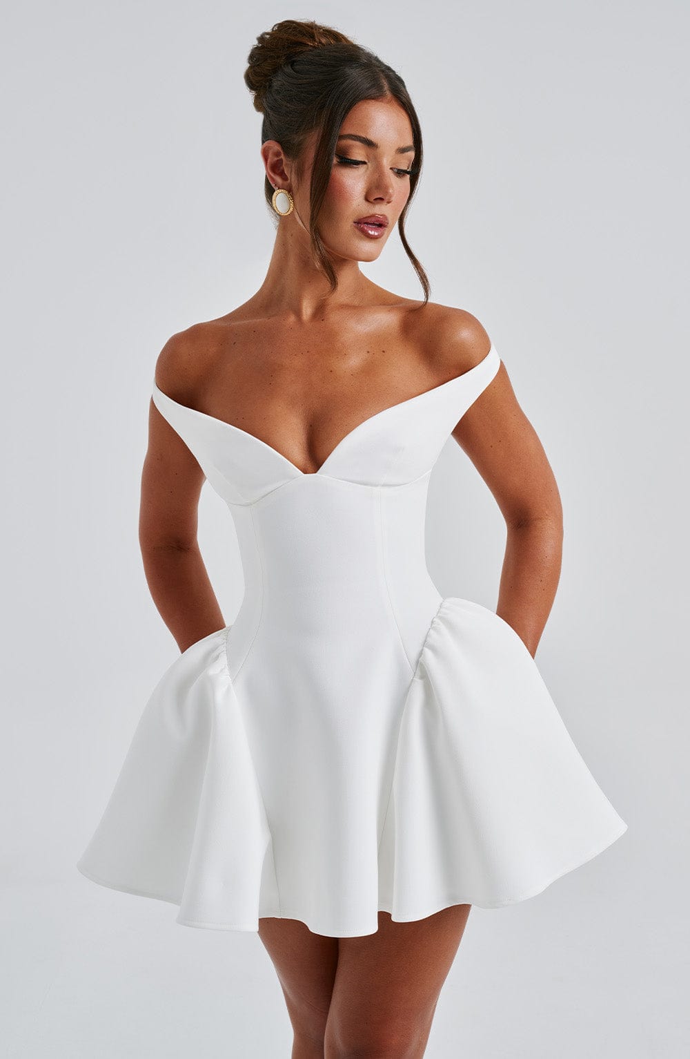 Claudia mini dress - ivory