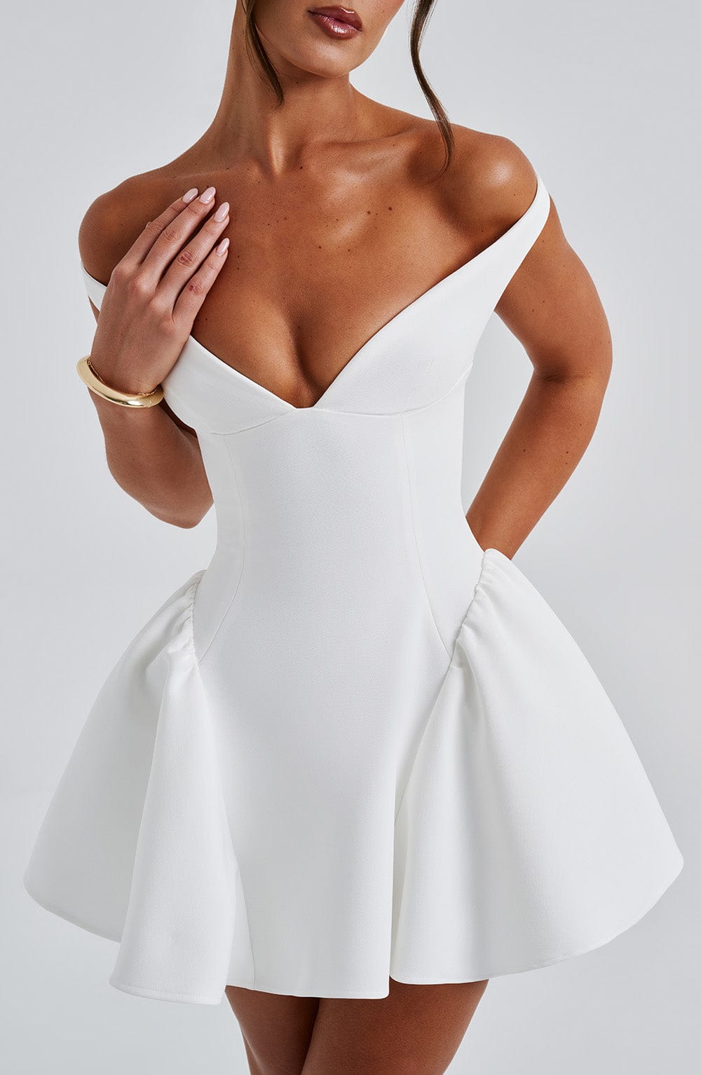Claudia mini dress - ivory