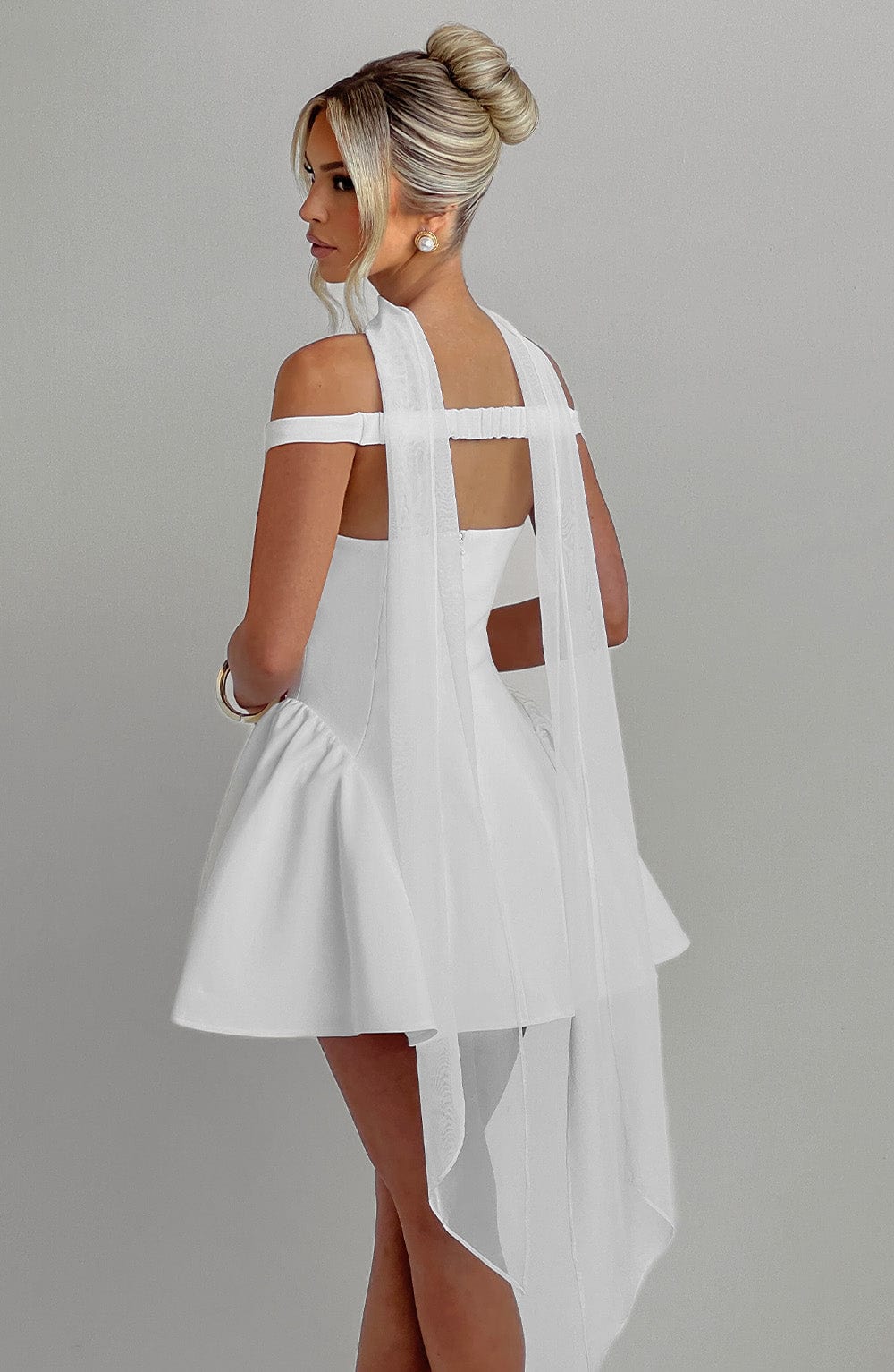 Claudia mini dress - ivory