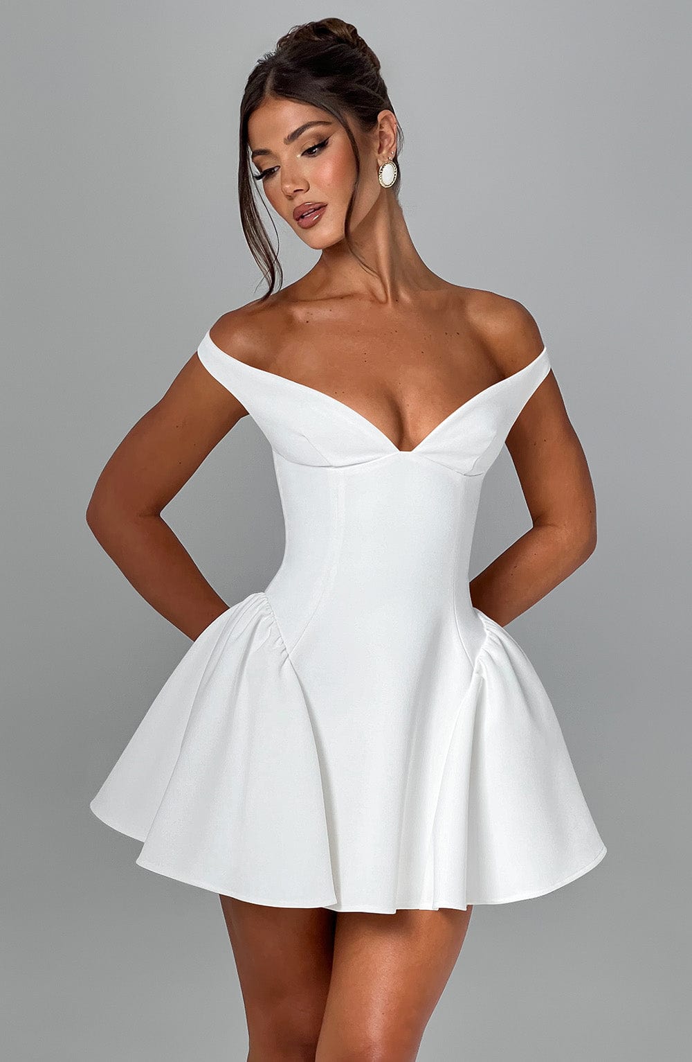 Claudia mini dress - ivory