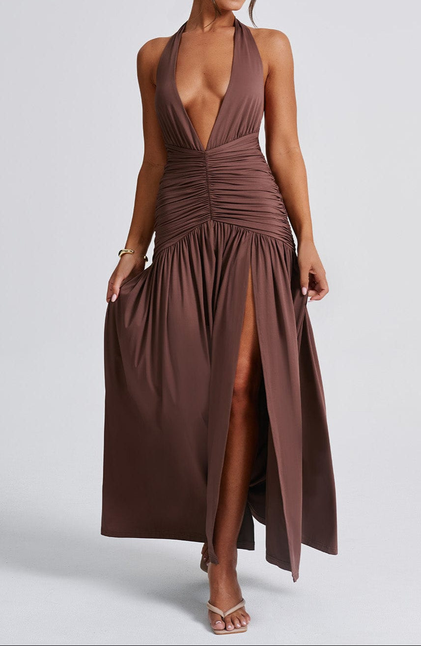 Fiammetta Maxi Dress – Chocolate
