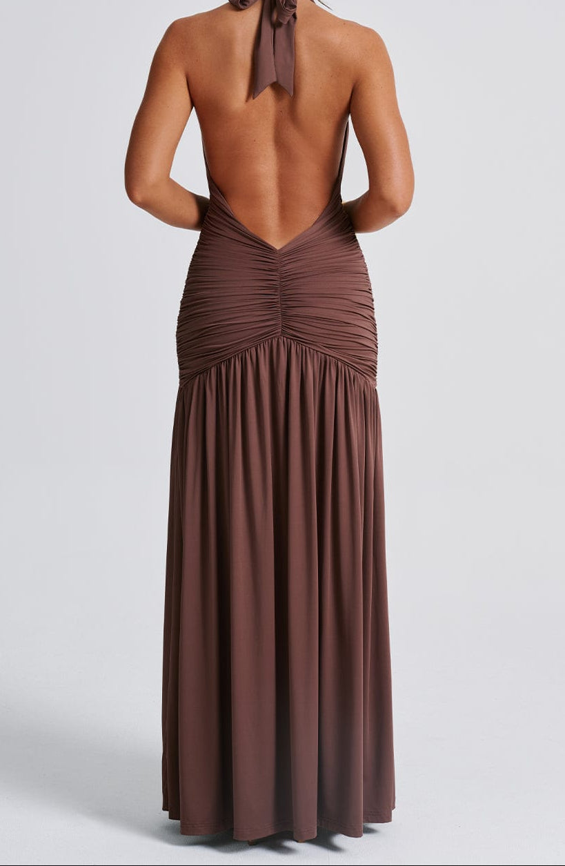 Fiammetta Maxi Dress – Chocolate