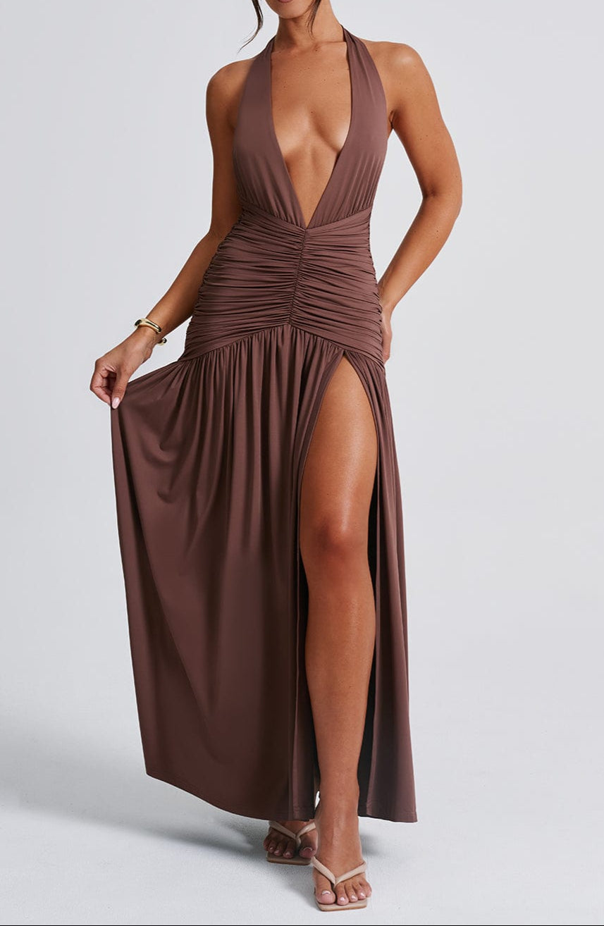 Fiammetta Maxi Dress – Chocolate