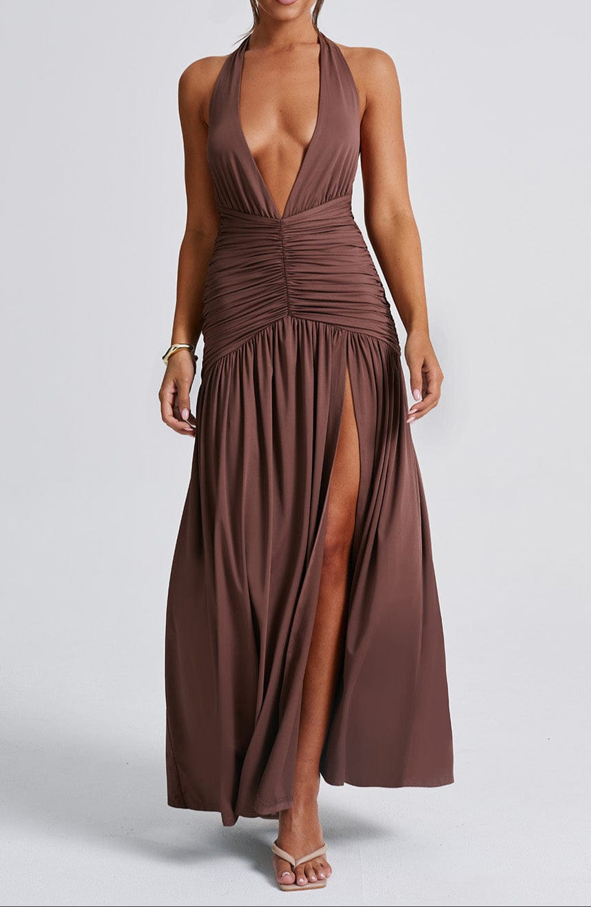 Fiammetta Maxi Dress – Chocolate