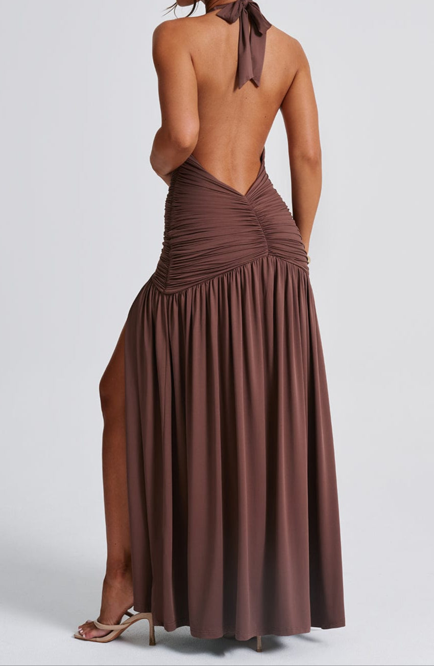 Fiammetta Maxi Dress – Chocolate