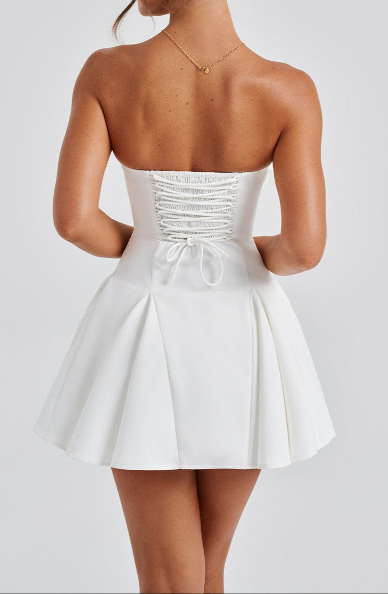 Maria Camila Playsuit - Ivory