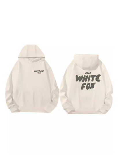 Multicolored 2000s Letter Print Oversized Hoodie