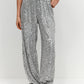 Silver Y2k Wide Leg Sequin Pants