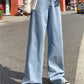 High-waisted baggy boyfriend jeans