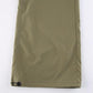 Green cargo trousers with straight legs and pockets