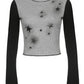 Vintage Star Long Sleeve Crop Top