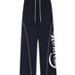 Old school baggy sweatpants with seams and logo design