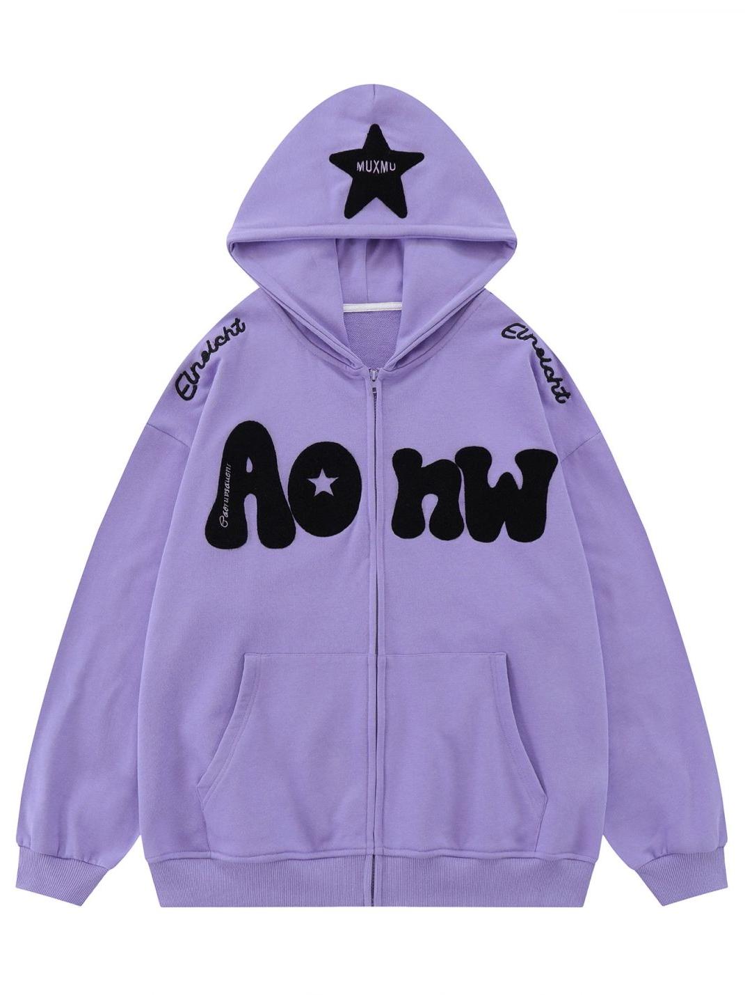 Oversize Hoodie with Y2K Print