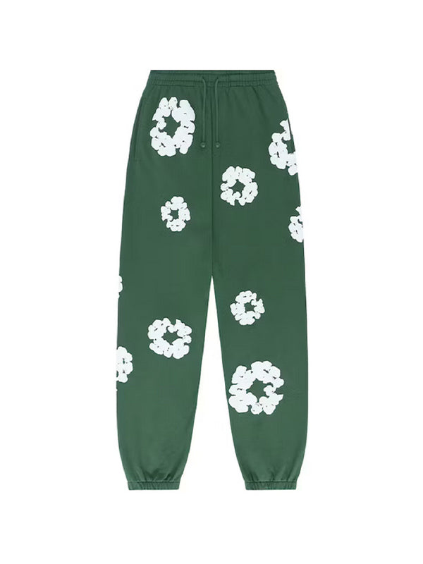 Multicolored 2000s floral print sweatpants