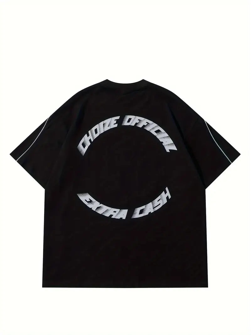 Hip Hop Oversize Letters Short Sleeve T-Shirt 